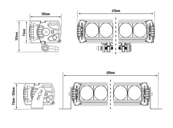 LAZER Grillkit med 2xTriple-R 1000 Elite Chevrolet Silverado 1500 LT 2022-> 