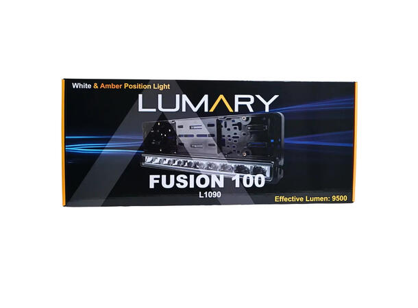 Lumary Fusion 100 LED-bar med skiltplate | 9500 lumen