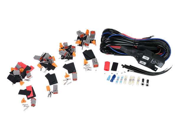 Luxtar Relekabelsett, master og slave 12 Volt, 80 Amp rele, 60 A sikring 