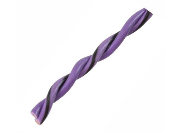 Audio System 0,75mm² høyttalerkabel Lilla|lilla-sort tvunnet OFC 100m 