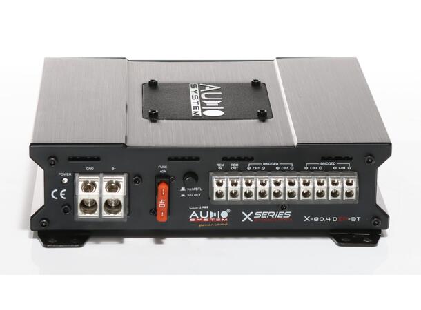 Audio System 4 kanals forsterker med DSP 4 x 80 Watt RMS, BT 