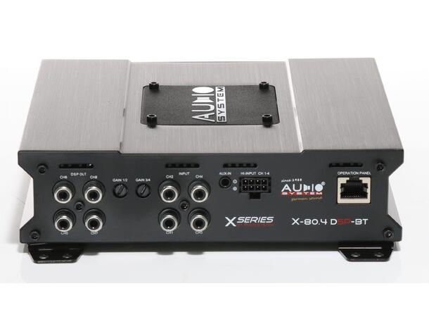 Audio System 4 kanals forsterker med DSP 4 x 80 Watt RMS, BT 