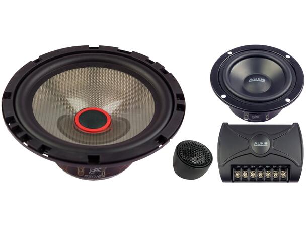 Audio System CARBON 165-3 Carbon, 3-veis, 6 1/2" komponentsett 