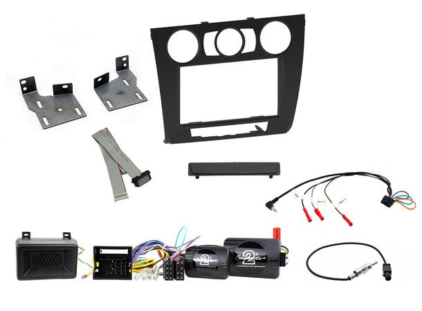 Connects2 Komplett monteringskit 2-DIN BMW 1-Series (E81) Manual A/C 