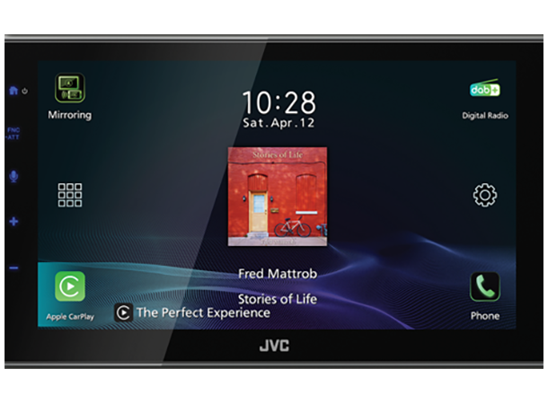 JVC KW-Z900DBW - hovedenhet 1-DIN 9" skjerm, DAB+, CarPlay, Android Auto 