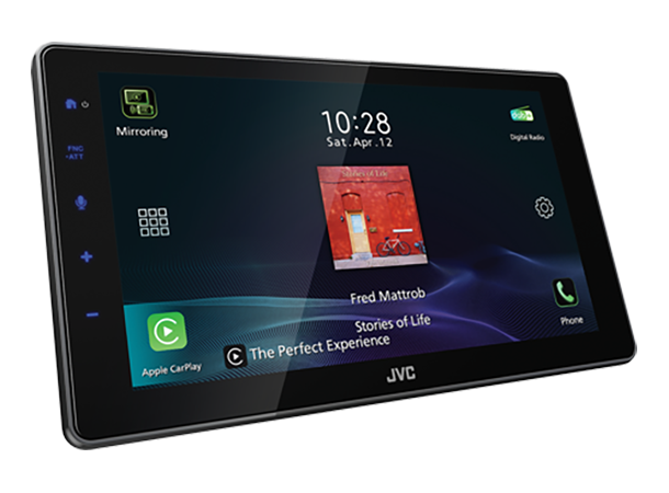 JVC KW-Z900DBW - hovedenhet 1-DIN 9" skjerm, DAB+, CarPlay, Android Auto 