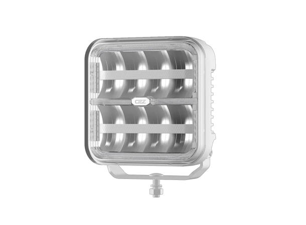 OZZ SQR 7" fjernlys 178mm (Hvit hus) med park- og varsellys, 14000 lumen 