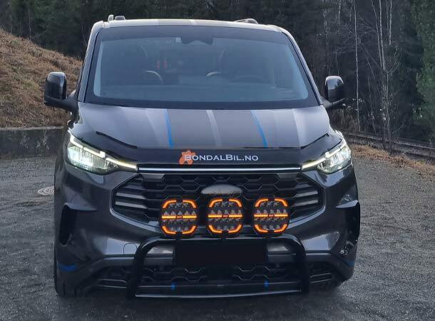 XG9 LED Fjernlys, Sort Flerfarget parklys – hvit, gul og grønn. 