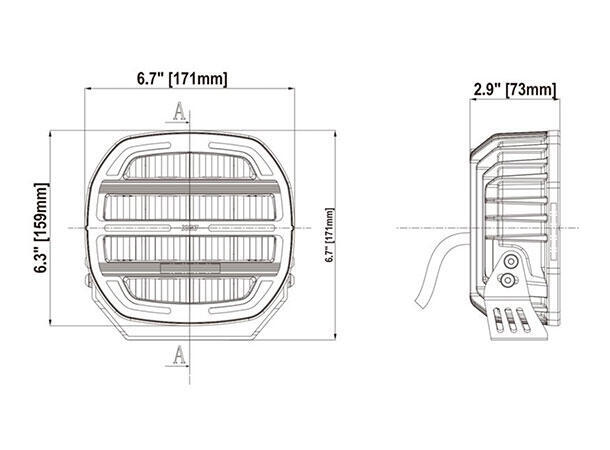 XG lyspakke med 2x XG7 XBB Canbus, skiltplate og kabelsett. 