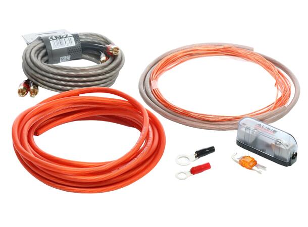 Audio System 10mm² kabelsett Tysk kvalitet, OFC, mini ANL, RCA 