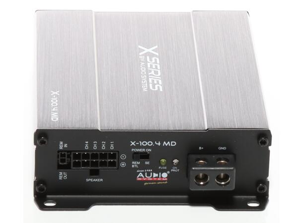 Audio System 4 kanals forsterker 4x100 Watt RMS 