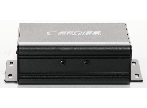 Audio System 4 kanals forsterker 4x40WRMS @ 4 ohm, 4x60WRMS @ 2ohm 