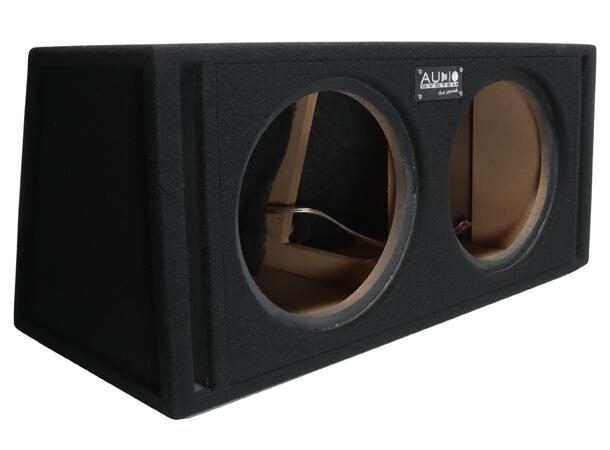 Audio System dobbel 12" basskasse Tom portet basskasse på 2x42 liter 