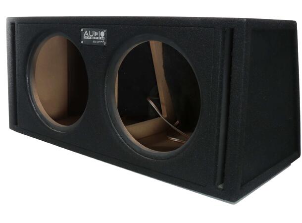 Audio System dobbel 12" basskasse Tom portet basskasse på 2x42 liter 