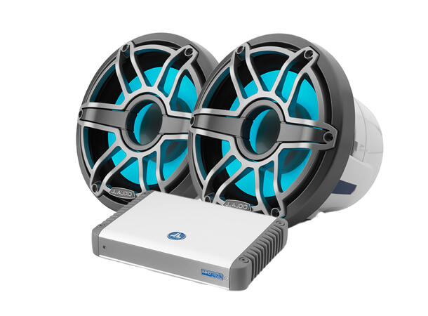 JL Audio marine MHD+M6 basspakke 2x10" med 750W forsterker 