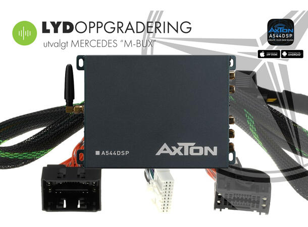 Lydoppgradering Mercedes "M-BUX" Plug & Play DSP forsterker 