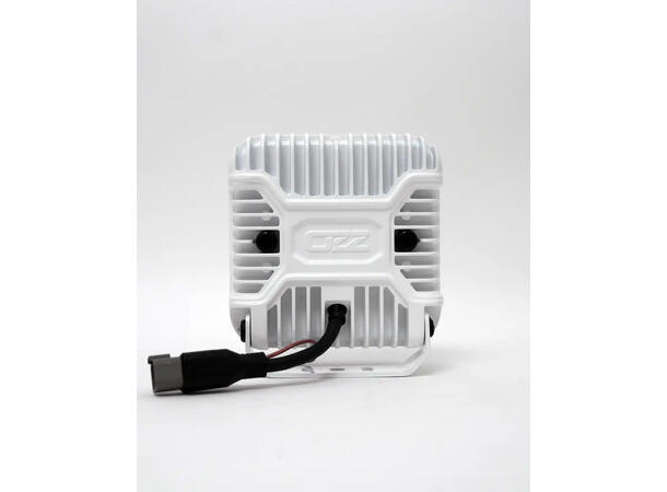 OZZ SQR 9" fjernlys 210mm (Hvit  hus) med park- og varsellys, 21000 lumen 