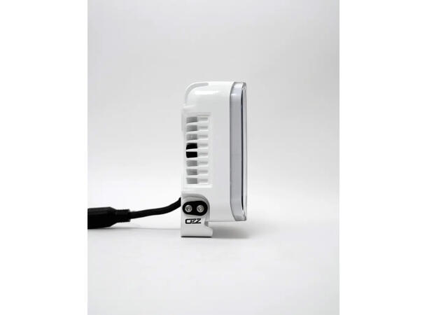 OZZ SQR 9" fjernlys 210mm (Hvit  hus) med park- og varsellys, 21000 lumen 