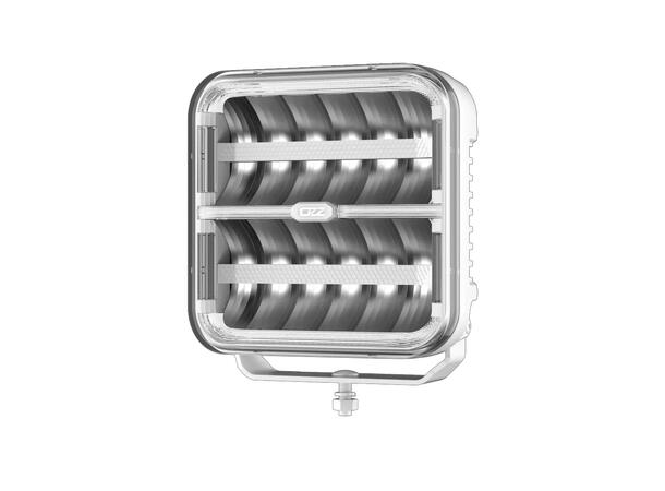 OZZ SQR 9" fjernlys 210mm (Hvit  hus) med park- og varsellys, 21000 lumen 