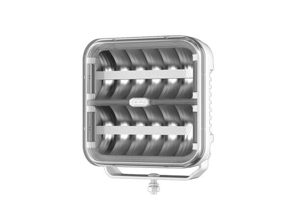 OZZ SQR 9" fjernlys 210mm (Hvit  hus) med park- og varsellys, 21000 lumen 