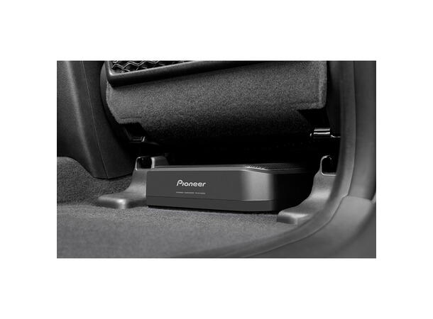 Pioneer TS-WX140DA aktiv subwoofer Sort, 50W RMS, bassremote 