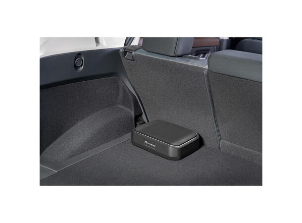 Pioneer TS-WX140DA aktiv subwoofer Sort, 50W RMS, bassremote 
