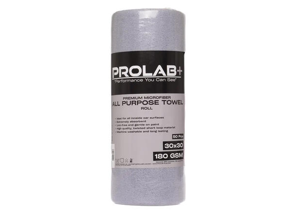 Prolab+ All purpose towel roll Rull med 50 stk 30x30 
