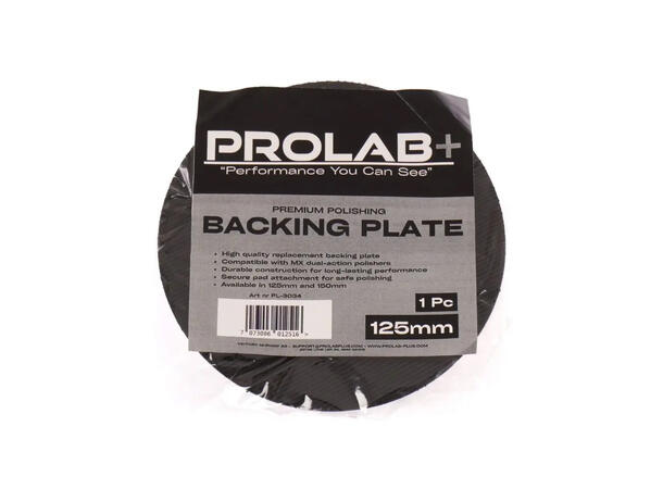Prolab+ MX bakplate 125mm Reserve bakplate til MX poleringsmaskin 