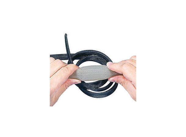 Flex-strømpe PET5 4-10mm Sort Pris pr m 