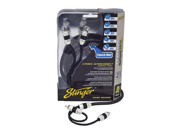 Stinger - SI826 Signalkabel 2m 8000 Serien, 2 kanaler RCA