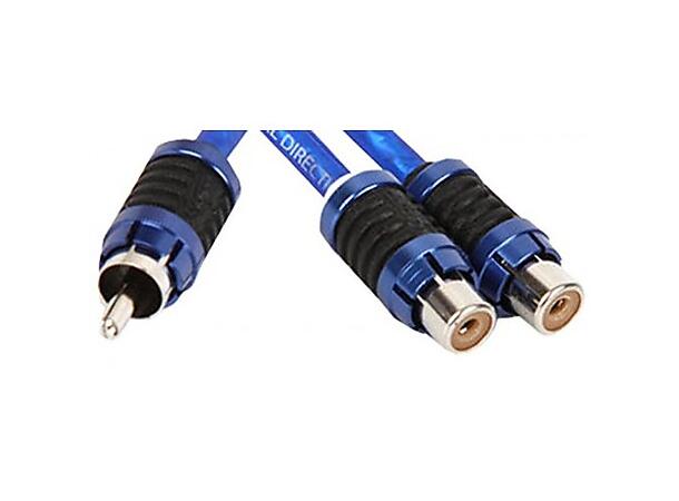 Stinger - SI62YF Signalsplitter/ Y-ledd 6000 Serien, 1 hann / 2 hunn RCA 