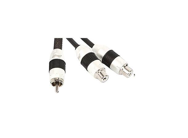 Stinger - SI82YF Signalsplitter/ Y-ledd 8000 Serien, 1 hann / 2 hunn RCA 