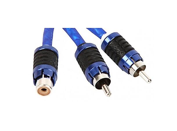 Stinger - SI62YM Signalsplitter/ Y-ledd 6000 Serien, 1 hunn / 2 hann RCA 