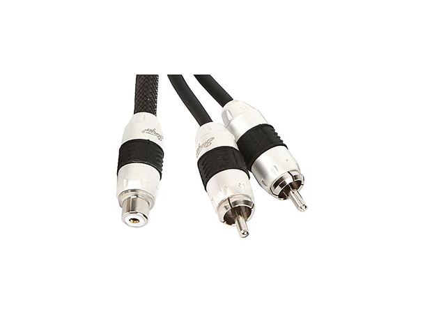 Stinger - SI82YM Signalsplitter/ Y-ledd 8000 Serien, 1 hunn / 2 hann RCA 