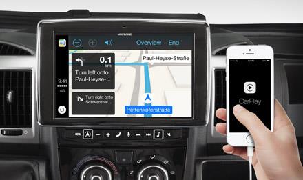 Online navigering med Apple CarPlay