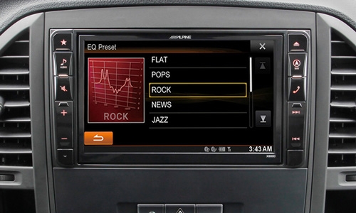 Alpine X800D-V447 har mange avanerte lydinnstillinger