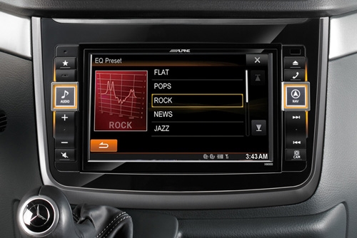 Alpine X800D-V gir deg High End lyd innstillinger