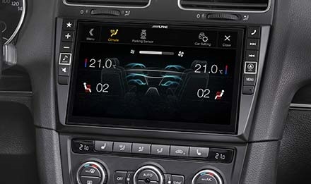 Klimakontroll visning Golf 6