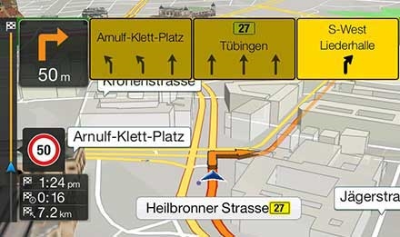 Felt guide / TMC rute guide Skoda Octavia 3 - X901D-OC3