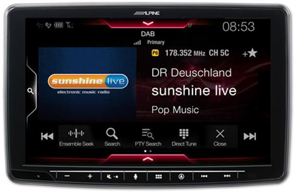 Innebygget DAB Digitalradio INE-F904D