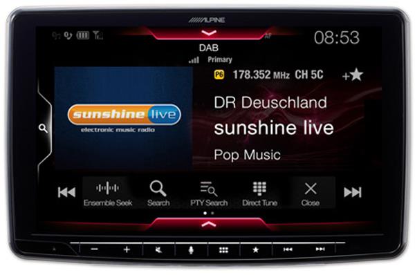 Innebygget DAB radio