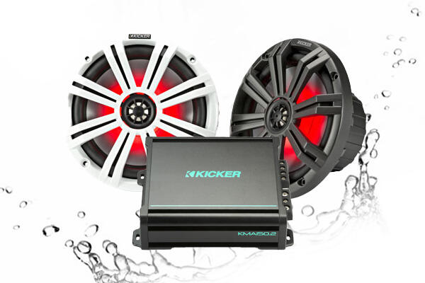 Klar og kraftig Kicker båtstereo