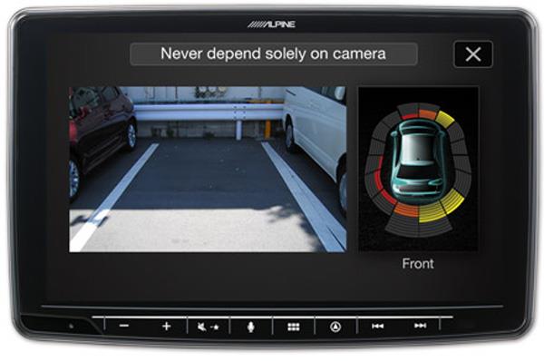  Kamera for kjøreassistanse og display for parkeringssensor
