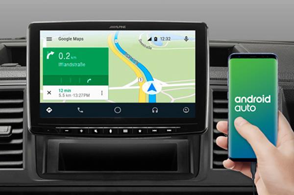 Online navigering med Android Auto