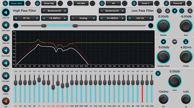 240-band Parametrisk EQ og delefilter