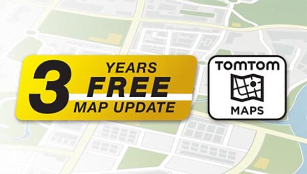 TomTom Maps med 3 års gratis oppdateringer