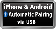 Automatisk paring av iPhone og Android via USB